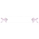 Pink bow rivet vellum