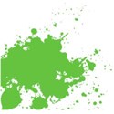 DDD-Paint Splatter Green