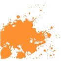 DDD-Paint Splatter Orange