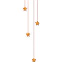 hanging stars orange