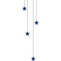 hanging stars blue