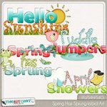 Spring Has Sprung Word Art