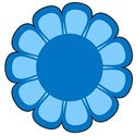 flower 2 blue