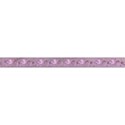 12 inch tulle flower border darkest purple