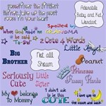 Adorable Baby and Kid Wordart