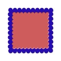 sq scallop royal blue
