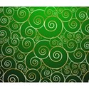 Green swirl background
