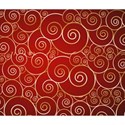 Red swirl background