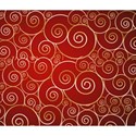 Red swirl background