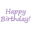 happy birthday purple