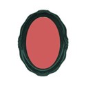Oval wooden teal