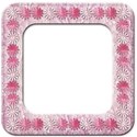 lace and paper daisy frame
