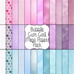 Bubble Gum Girl Mega Paper Pack