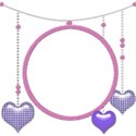 heart frame pink