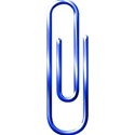 paper clip blue