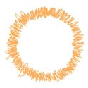orange scribble circle