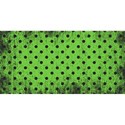 half sheet green polka dot