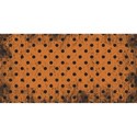 half sheet orange polka dot