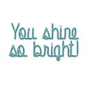 text shine