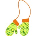 Yellow Polka-Dot Mittens