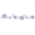 snowflake border straight