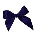 tied bow dark blue