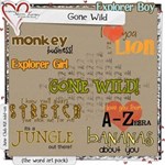 Gone Wild Word Art