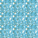 White flowers with blue