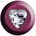 pink heart button