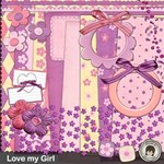 { Love my Girl } with 20 layouts ready-made
