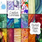 Creative Canvases ~ Painted Paper Pack Creative Canvases ~ Painted Paper Pack