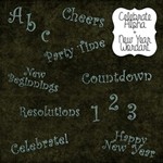 Celebrate Alpha + New Years Wordart