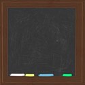 black board and chalk