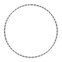 black stitch circle