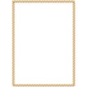 square orange stitched frame