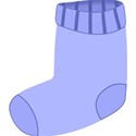 sock blue