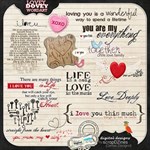 LOVEY DOVEY WORDART