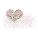 glitter heart