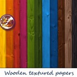 Wooden textured Digital Papers Pack