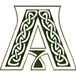 Celtic Alphabet Green