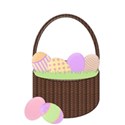 easter basket filled