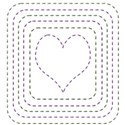 stitched heart decoration