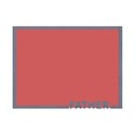 Father Outline Frame Blue
