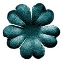 flower 3 teal