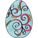 Felt Swirls Egg