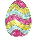 Foil Striped Egg