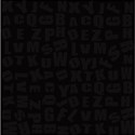 black alphabet background