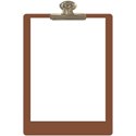 clipboard with paper