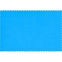 scalloped matte blue