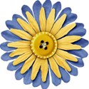 Flower Blue Yellow